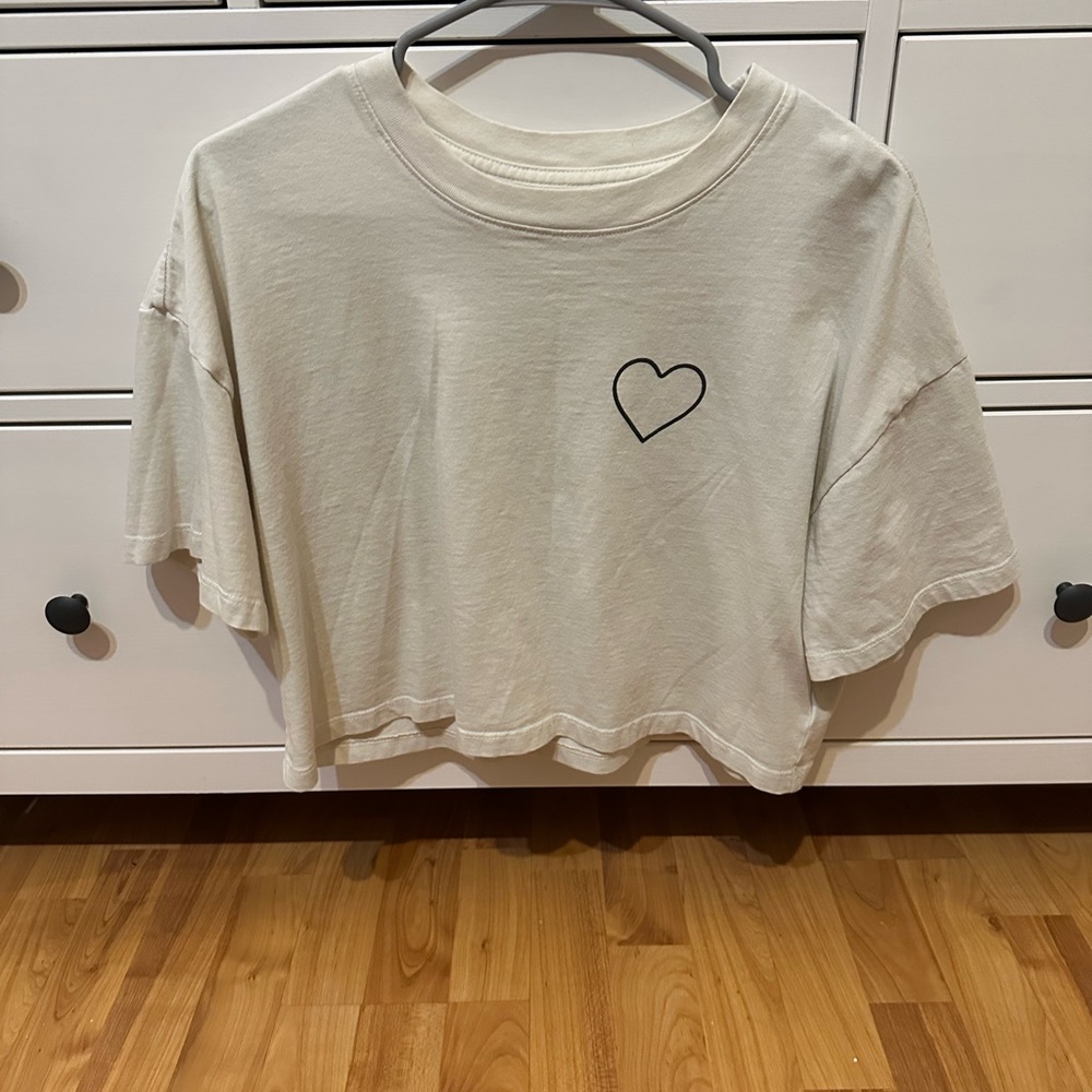 Spiritual Gangster Cream Heart Tee
